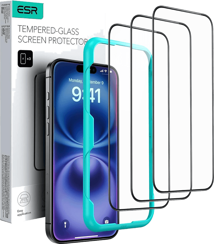 ESR iPhone 16/15 screen protector (3-pack)