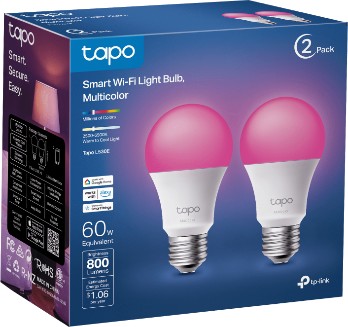 TP-Link Tapo L530E smart bulb (2-pack)